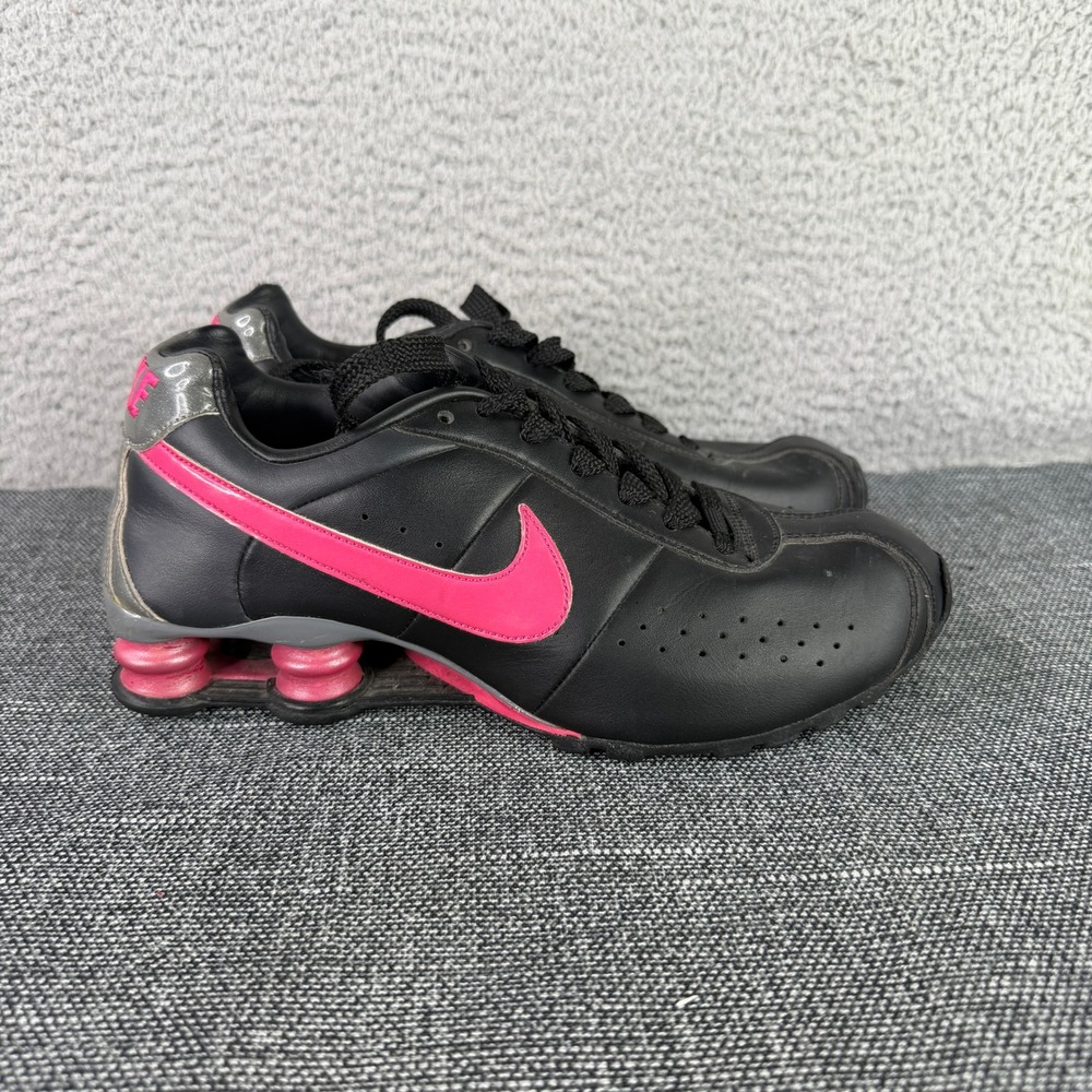 Nike Shox NZ Womens 7 Black‎ Pink Grey Running Shoes 2009 Sneakers 343907-061